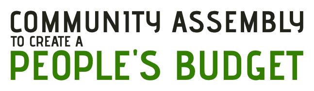 Community Assembly to Create a People's Budget logo.